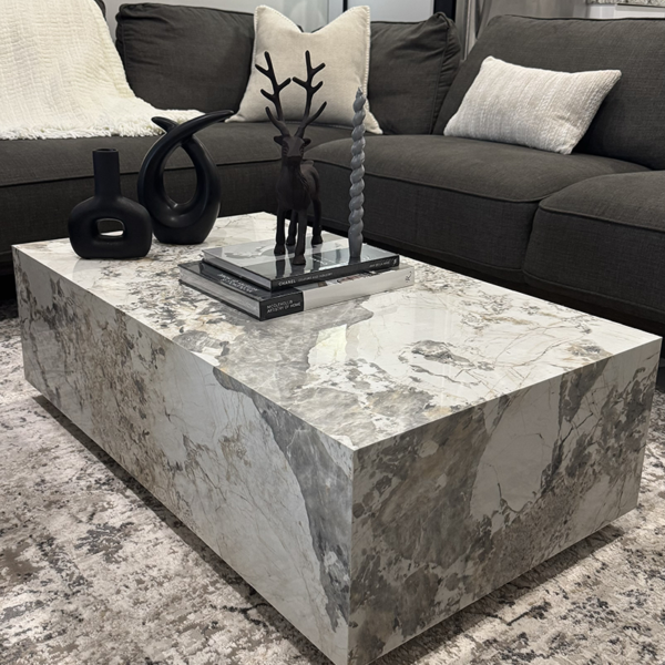 Calacatta Marble - Floating Coffee Table - Image 5