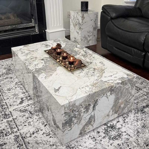 Calacatta Marble - Floating Coffee Table - Image 2