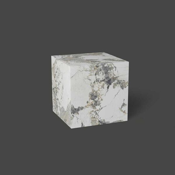 Calacatta Marble Square Plinth Side Table